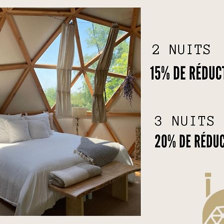 Dome Insolite Lichen Jacuzzi Et Petits-Dejeuners Inclus Gondrin Ngoại thất bức ảnh