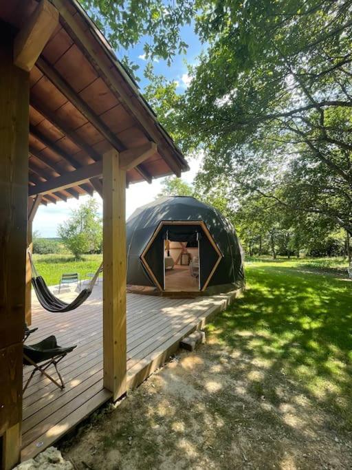 Dome Insolite Lichen Jacuzzi Et Petits-Dejeuners Inclus Gondrin Ngoại thất bức ảnh