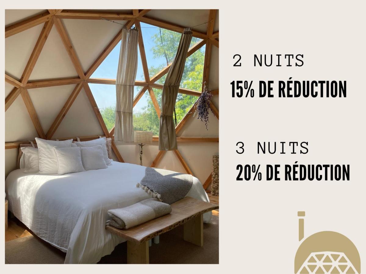 Dome Insolite Lichen Jacuzzi Et Petits-Dejeuners Inclus Gondrin Ngoại thất bức ảnh