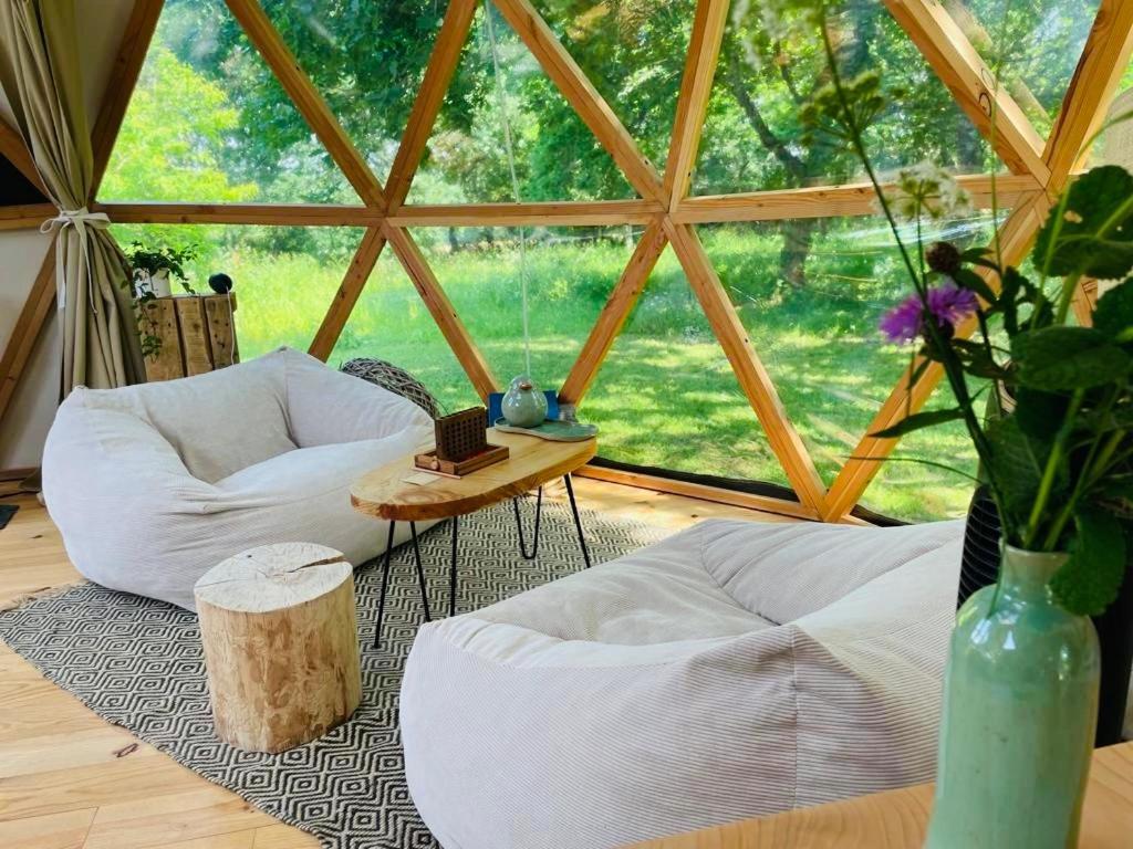 Dome Insolite Lichen Jacuzzi Et Petits-Dejeuners Inclus Gondrin Ngoại thất bức ảnh